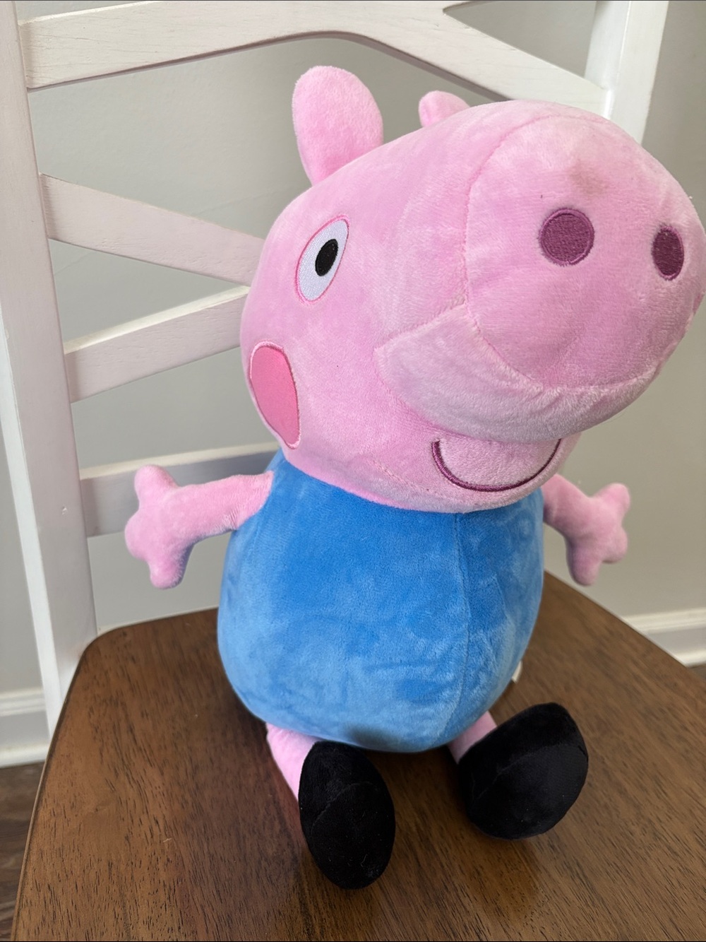 Peppa Pig Plush by Peppa Pig - Pink, Blue and Black Cuddly Figure